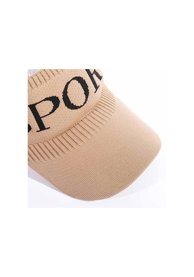 Shopiolog Vizör Şapka Camel Unisex Yazlık Sport Baskılı Güneş Koruyucu Camel