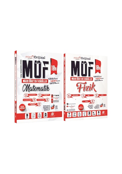 Orijinal Mikro 10. Sınıf Matematik Ve Fizik Möf Mikro Öğreten Fasiküller Seti 2 Kitap