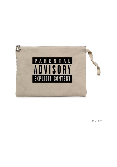 Zepplin Giyim Parental Advisory Clutch Astarlı Cüzdan / El Çantası