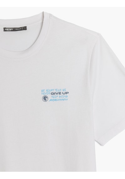 Koton Kısa Kollu Regular Fit Pamuklu Bisiklet Yaka Slogan Baskılı Tişört Beyaz 5sam10267hk Beyaz Koton Kısa Kollu Regular Fit Pamuklu Bisiklet Yaka Slogan Baskılı Tişört Beyaz 5sam10267hk Beyaz