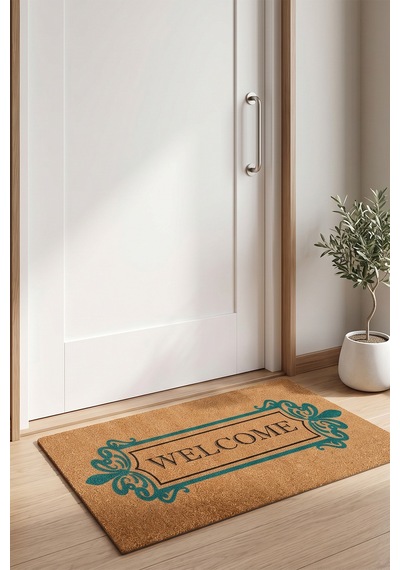 Villadia Home Textile Kapı Önü Paspası Kaymaz Taban Dekoratif Paspas Ev Giriş Antre İç Ve Dış Mekan Paspası 45x70 Cm 21ypycoco