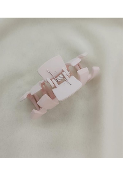 Mandal Toka Saç Aksesuarı 9 Cm İthal Ürün Saç Tokası Renk Açık Pembe Krem