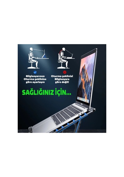 Ally Ayarlanabilir Taban Çift Fanlı Tablet Ve Laptop Soğutucu Stand- 5775 - Karbul4801-7245 Siyah Siyah Ally Ayarlanabilir Taban Çift Fanlı Tablet Ve Laptop Soğutucu Stand- 5775 - Karbul4801-7245 Siyah Siyah