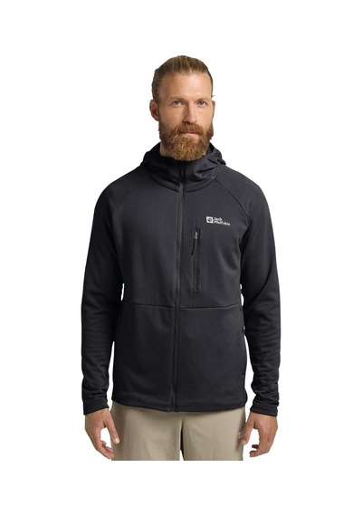 Jack Wolfskın Jack Wolfskin Kolbenberg Hooded Fz Erkek Gri Polar Ceket 6350 Antrasit