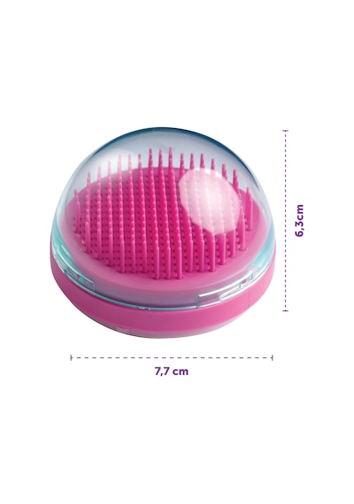 Beauty Premium Twisty Brush Saç Fırçası - Kendini Temizleyen, Saç Bakımı Ve Masaj Pembe