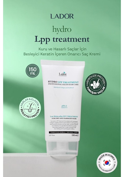 Lador Hidrolize Kolajen Içeren Kuru Ve Hasarlı Saçlara Özel Saç Bakım Kremi Lpp Treatment 150ml