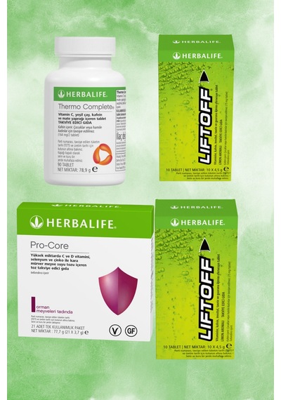 Herbalife Thermo Complete 2 Liftoff Ve Pro-core Seti Herbalburada2