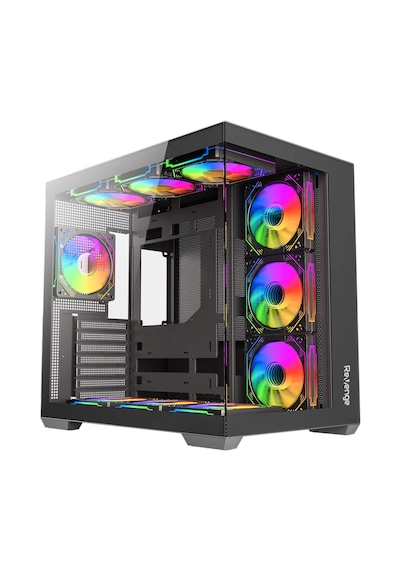 Revenge Supernova 7 RGB Fanlı ATX Temperli Cam Panel Akvaryum Oyuncu Bilgisayar Kasası Revenge Supernova 7 RGB Fanlı ATX Temperli Cam Panel Akvaryum Oyuncu Bilgisayar Kasası