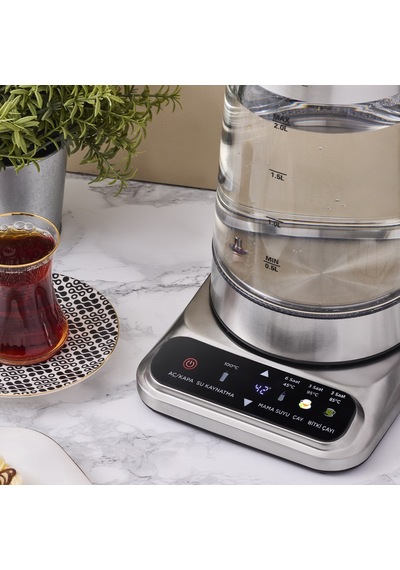 Aryıldız Design XL 2.3 L Digital Cam Çay Makinesi