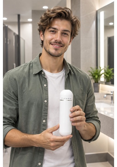 Tıcaro Pb-01 Portatif Taharet Şişesi, Manuel, 380 Ml, Beyaz