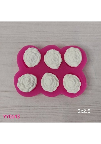 Yy0143 Çoklu Çiçek Altılı Silikon Kalıp