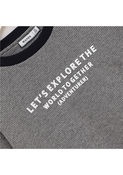 Wanex Erkek Çocuk Uzun Kol Kalın Sweatshirt - 15991 Gri