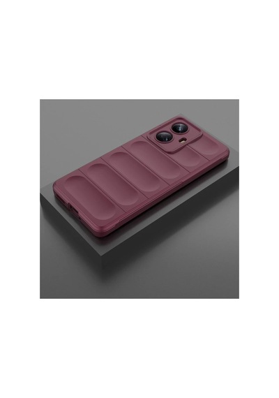 Realme 10 Pro 5g Uyumlu Kılıf Optimum Silikon - Bordo
