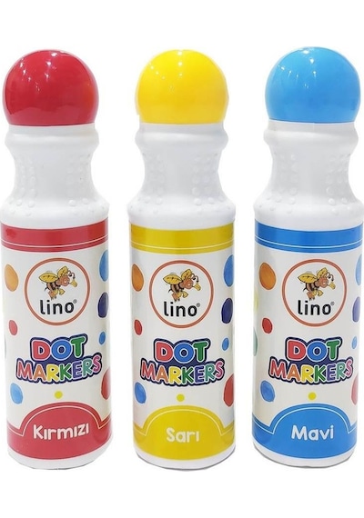 Lino Dot Markers 3 Lü Yıkanabilir Dot Markers