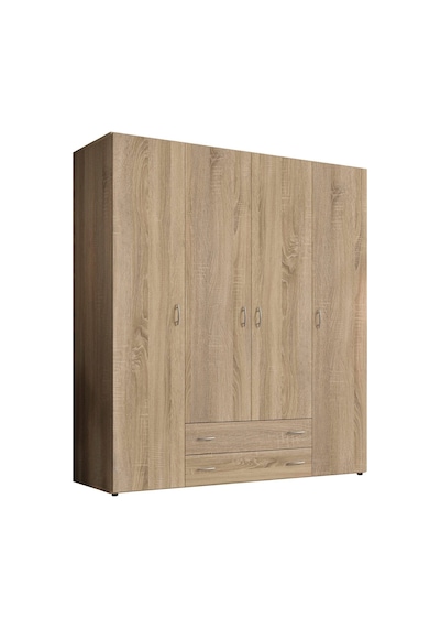 Ahter Giyinme Dolabı - Çok Amaçlı Dolap - Gardırop 160 Cm-4 Kapaklı-2 Çekmeceli