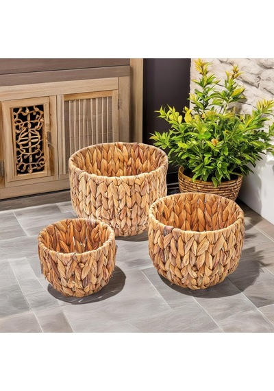 3'lü El Yapımı Doğal Hasır Yuvarlak Saksı Seti, Hasır El Yapımı Yuvarlak Örgü Saksı 3'lü Set, Rattan Saksı Seti, 22cm 15cm-18cm 13cm-14cm 11cm 001 3'lü El Yapımı Doğal Hasır Yuvarlak Saksı Seti, Hasır El Yapımı Yuvarlak Örgü Saksı 3'lü Set, Rattan Saksı Seti, 22cm 15cm-18cm 13cm-14cm 11cm 001