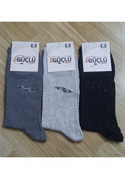 Güçlü Erkek Çorap 12 Adet Beyaz