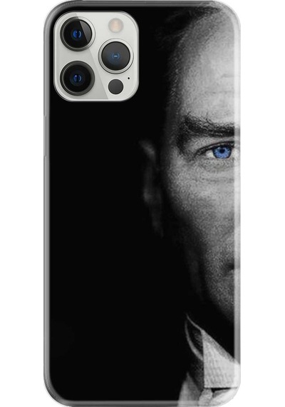 Apple Uyumlu iPhone 12 Pro Kilif Desenli Silikon Atatürk Portre 3 473320234