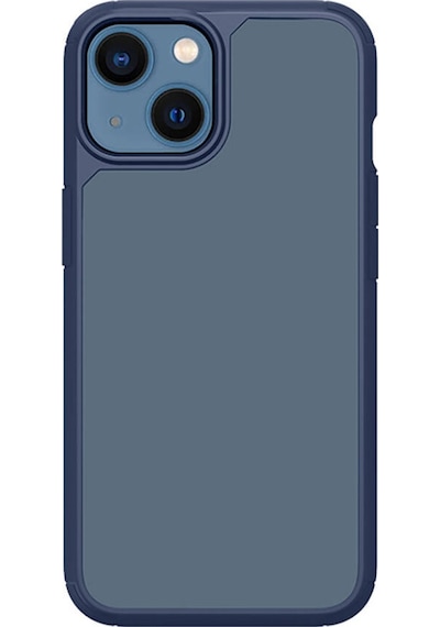 Apple Uyumlu iPhone 13 Kılıf Airbagli Tpu Kenar Mat Arka Yüzey Recci Jazz Serisi Kapak Mavi