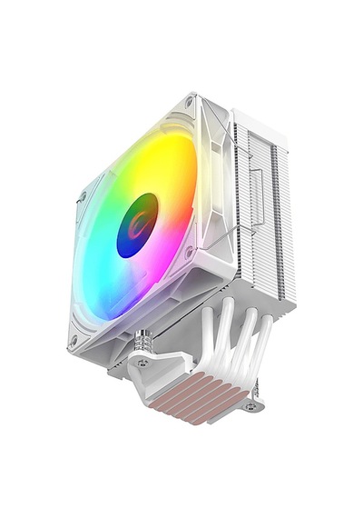 Rampage Octagon C70 Beyaz 63cfm 12cm Argb Sıcaklık Göstergeli Am5/lga1700 Uyumlu Hava Soğutmalı Cpu Fan