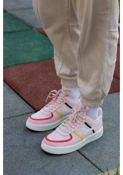 Nike Air Force 1 Renkli Spor Ayakkabı Pembe