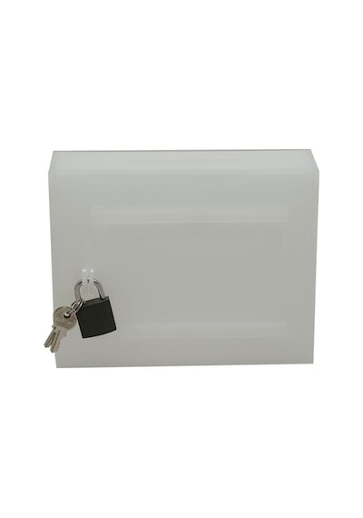 Tipbox - Bahşiş Kutusu Buz Beyaz - 15x10xh12cm