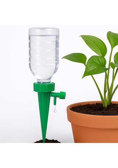 Bitki Sulama Aparatı, Ayarlanabilir Musluklu, Su Hazneli, Sağlam Plastik, Kolay Kurulum, Bahçe