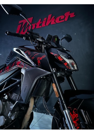 Cfmoto 250nk "full Fırtına" Motosıklet Parçalı Stıcker Etıket Modelı