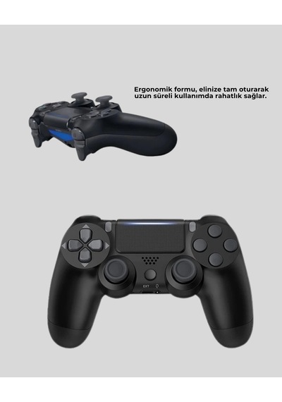 Buğz Ps4 Kablosuz Oyun Kolu Gecikmesiz Bağlantılı Ergonomik Tasarımlı