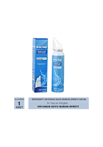 Alldermo Bronsept 3+ Yaş Okyanus Suyu Burun Spreyi 100 Ml 1 Adet