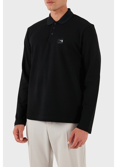 Armani Exchange Erkek Polo Yaka T Shirt Xm001394 Af16262 Uc001 Siyah SIYAH