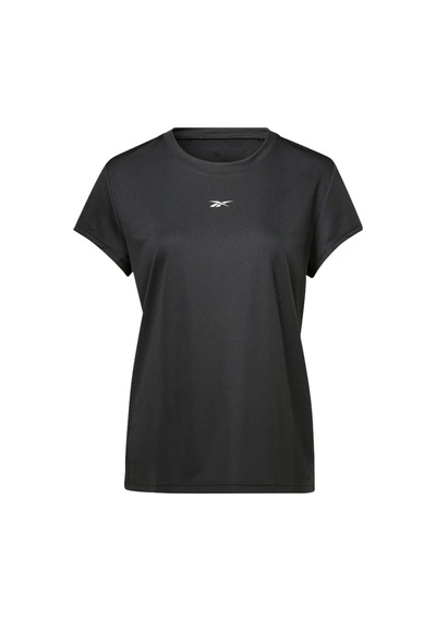 Reebok Wor Commercial Poly Siyah Kadın Kısa Kol T-shirt 000000000101443569 Siyah