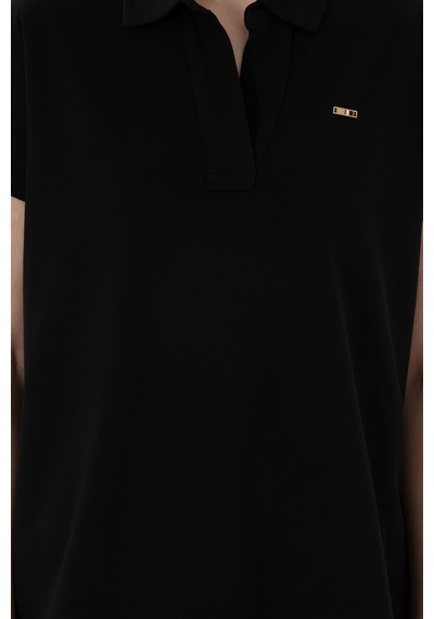 U.S. Polo Assn. Kadın Siyah Basic Polo Yaka Tişört 50305700-VR046 U.S. Polo Assn. Kadın Siyah Basic Polo Yaka Tişört 50305700-VR046