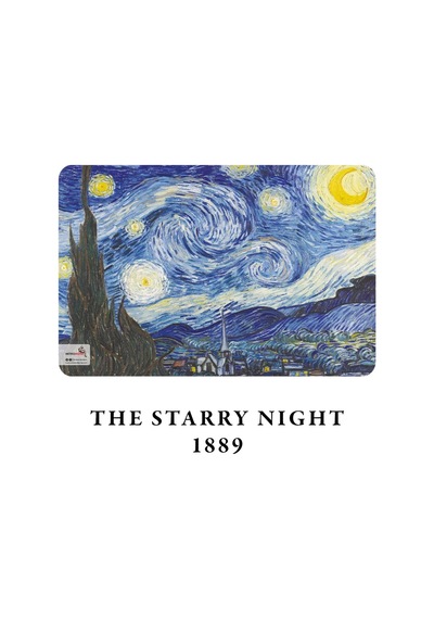 Night Series - A5, Van Gogh 4'lü Defter Seti I, Çizgisiz, Toplam 256 Sayfa, Her Biri 64 Sayfa, Çok Renkli