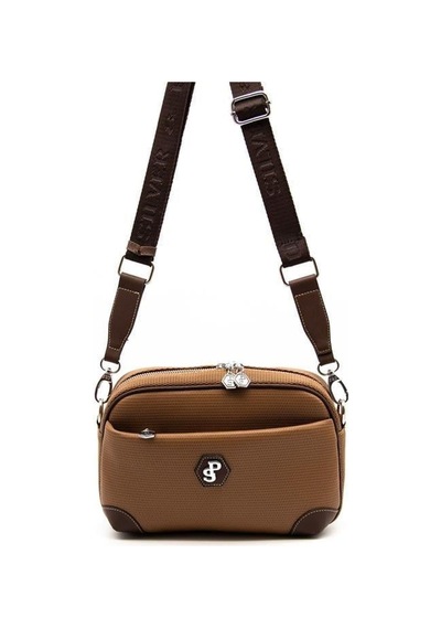 Silver Polo Sp1094 Kadın Çapraz Çanta Petek Karamel-kahve