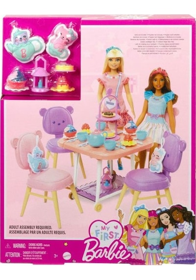 Hmm65 My First Barbie - İlk Barbie Bebeğim Çay Partisi Oyun Seti