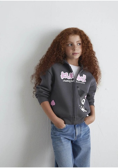 Mavi Loose Fit Gri Kız Çocuk Sweatshirt M7s10167-85309 Gri