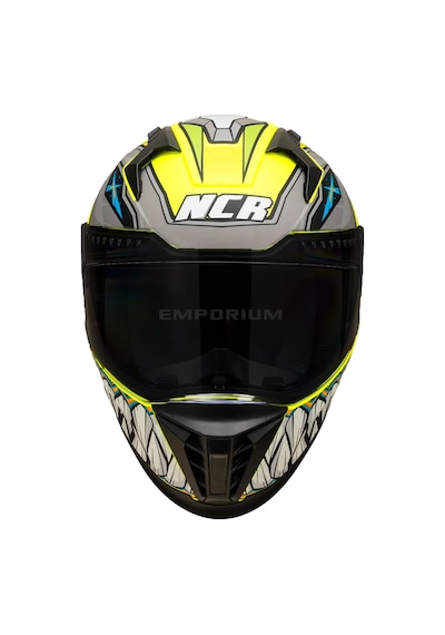 Ncr Stream Sarı Robot Siyah Vizörlü Kapalı Kask Ece-06 Sarı Sarı