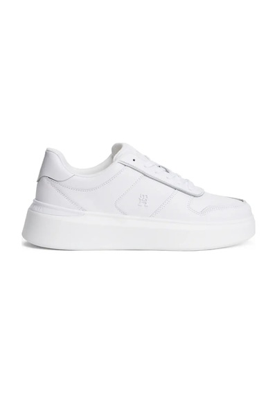 Tommy Hilfiger Patent Platform Sneaker Beyaz Kadın Günlük Spor Ayakkabı