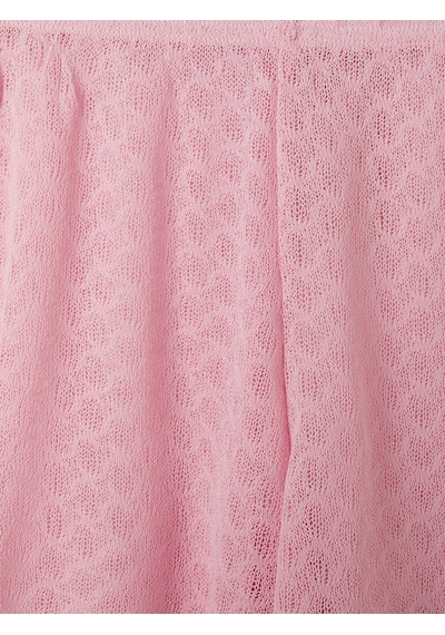 Lcw Dream Pembe Beli Lastikli Kadın Plaj Şortu