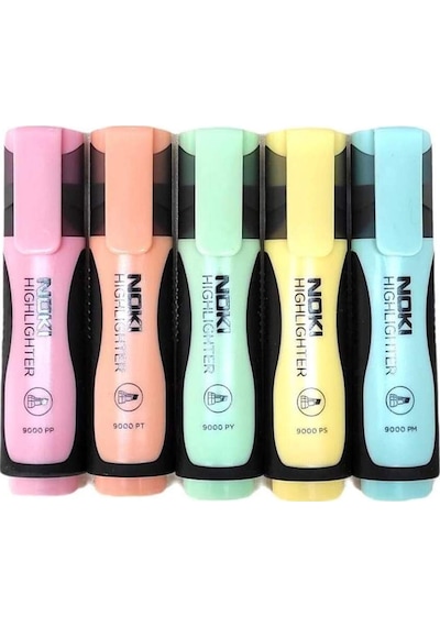 Pastel Fosforlu Kalem 5 Renk Set Karışık
