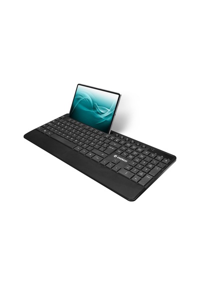 Everest Km-9676 Siyah Multimedya Tablet-telefon Standlı Bileklik Ağrı Engelleyicili Uzun Menzilli Kablosuz Klavye Mouse Set Diğer
