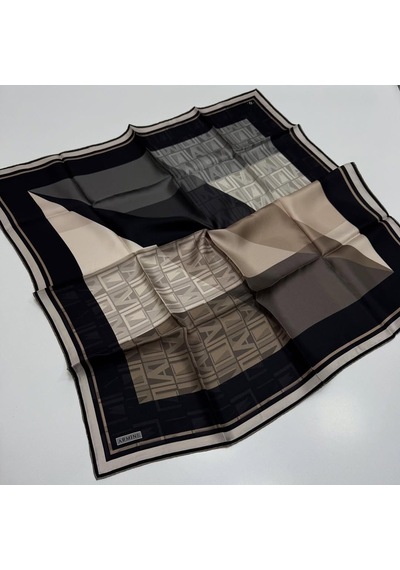 Armine Sura İpek Eşarp 8516-s03 Siyah - Vizon