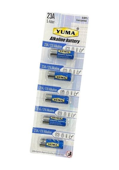 Yuma 23a Mn23 V23a V23ga 12 Volt Alkalin Pil 5 Li Paket Evimdeyokyok