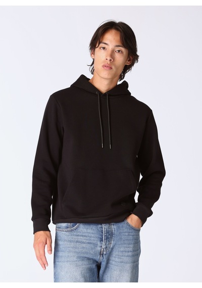Limon Siyah Erkek Kapüşon Relaxed Düz Sweatshirt L4wm-swt9501