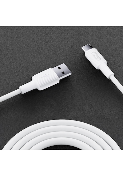 Juo JCBS661-W 66W Usb-a To Usb Type-c Silikon Hızlı Şarj Ve Data Kablosu Beyaz 1 Metre