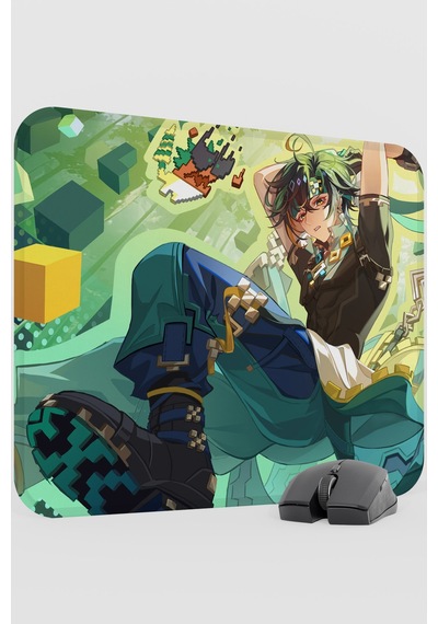Kinich Genshin Impact Anime Gacha V3 - 48x40 Xl Gaming Mouse Pad Fare Altlığı
