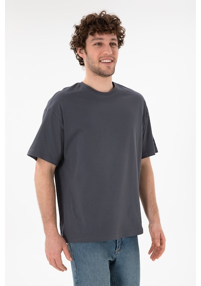 U.S. Polo Assn. Erkek Oversize Fit Bisiklet Yaka Antrasit Tişört 50305859-VR006 U.S. Polo Assn. Erkek Oversize Fit Bisiklet Yaka Antrasit Tişört 50305859-VR006
