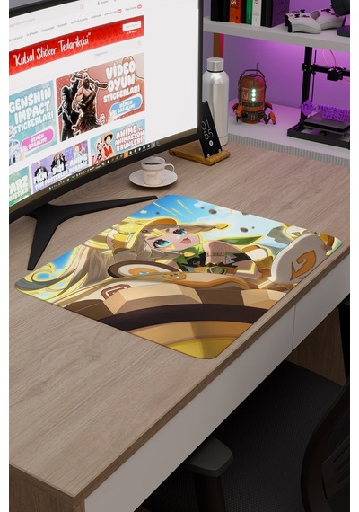 Kachina Genshin Impact Anime Oyuncu V3 - 48x40 Xl Gaming Mouse Pad Fare Altlığı