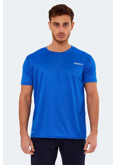 Slazenger Omar Ktn Erkek Saks Mavi Tişört Saks Mavi